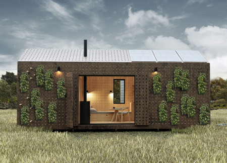 Charred Wooden Shingles and Cross-Laminated Timber Create a Versatile Community Space  