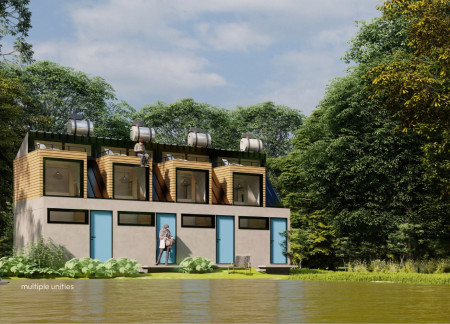 Prefabricated Micro-Unit With QuadCore Panels and Sustainable Features for Urban Living