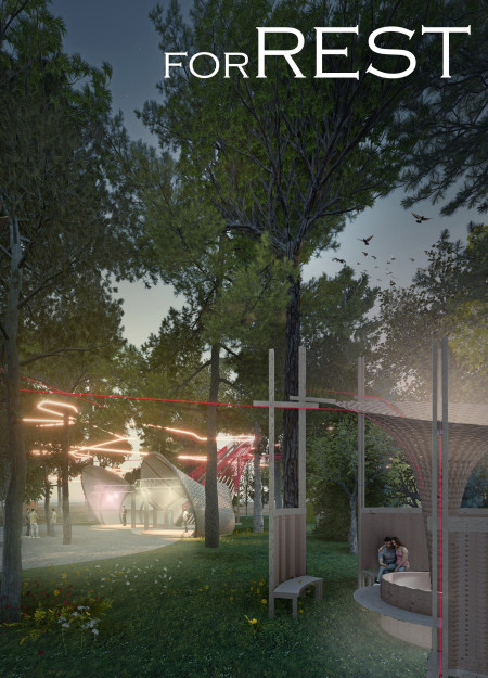 Cross-Laminated Timber Framework Featuring Charred Wooden Shingles in a Community Hub