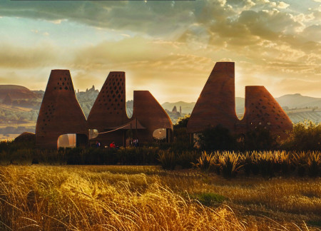 3D Printed Earth Waste Structures with Natural Ventilation in a Cappadocian Landscape