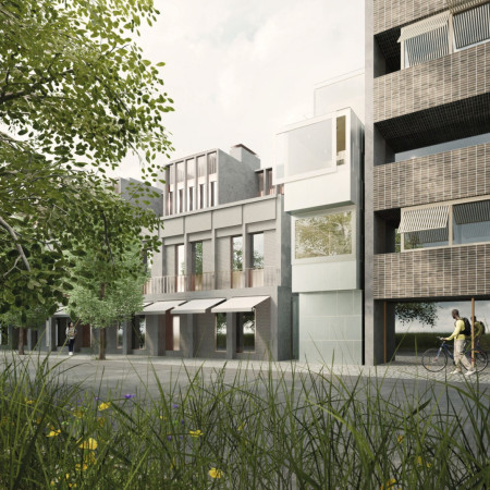 Cross-Laminated Timber Elevated by Charred Wooden Shingles in Compact Residential Living