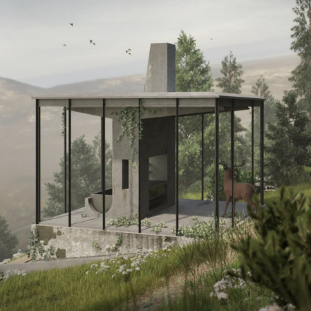 Charred Wooden Shingles and Cross-Laminated Timber Panels in a Multi-Functional Community Hub
