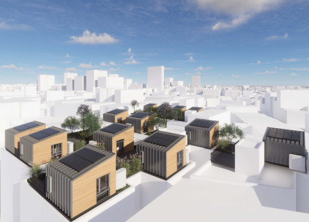 Charred Wooden Shingles and Translucent Facades in a Community-Centric Structure  