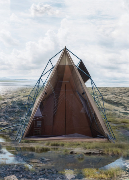 Charred Wooden Shingles and Cross-Laminated Timber Panels Enriching Sustainable Community Living