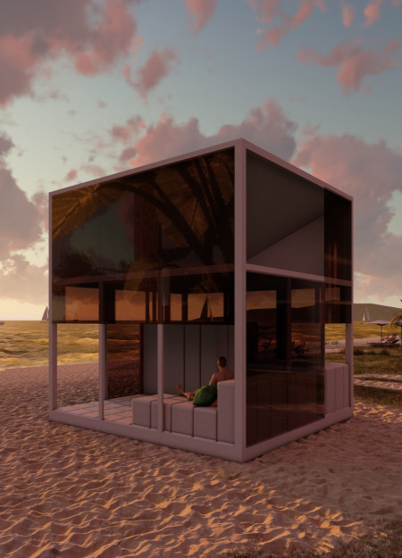 Recycled Plastics and Natural Ventilation Define a Flexible Coastal Microhome  