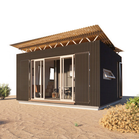 Charred Wooden Shingles and Cross-Laminated Timber Define Sustainable Community Hub