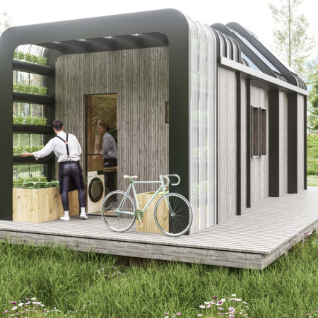 Timber Cladding and Wool Insulation in a Space-Efficient Modular Home  