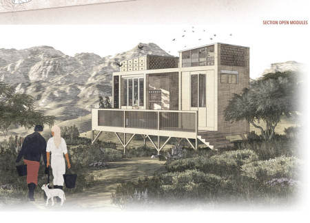 Charred Wooden Shingles and Cross-Laminated Timber Panels Shape A Sustainable Community Hub