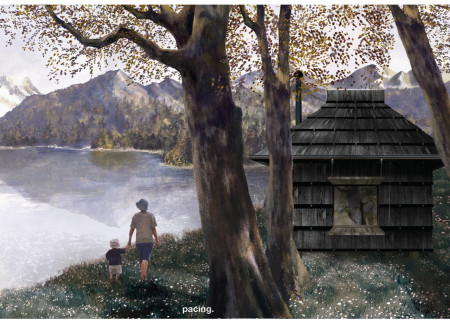 Charred Wooden Shingles and Cross-Laminated Timber Panels Define An Eco-Friendly Community Space