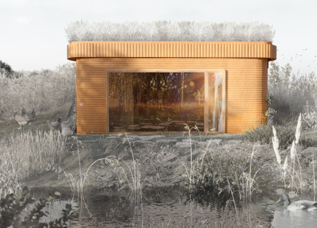 Charred Wooden Shingles and Cross-Laminated Timber Panels Transforming a Community Hub  