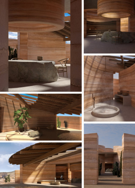 Thermal Mass and Natural Ventilation in a Rammed Earth Home Design  