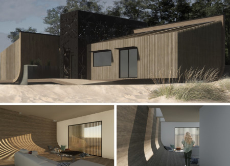 Charred Wooden Shingles and Natural Stone Form a Community-Centric Hub for Flexible Learning