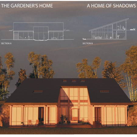 Charred Wooden Shingles and Cross-Laminated Timber Panels Defining a Sustainable Community Space