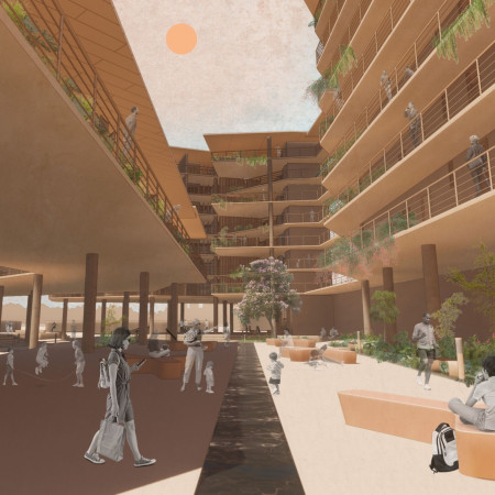 Charred Wooden Shingles and Cross-Laminated Timber Create a Harmonious Community Hub