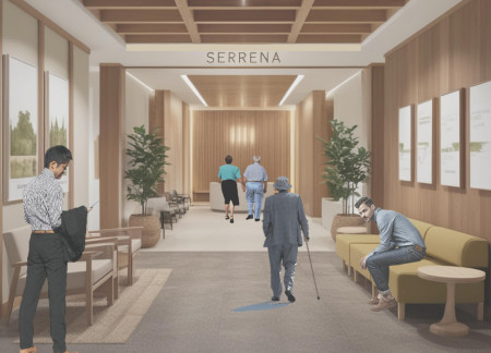 Charred Wooden Shingles and Cross-Laminated Timber Panels Create A Therapeutic Hospice Environment  