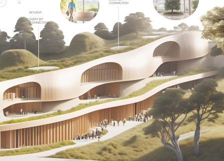 Charred Wooden Shingles and Cross-Laminated Timber Create Sustainable Community Spaces