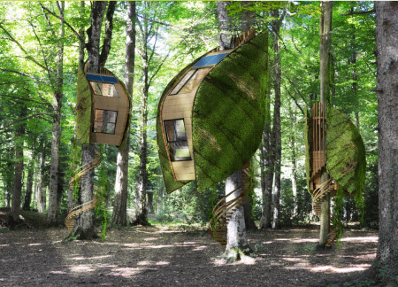 Charred Wooden Shingles and Cross-Laminated Timber Panels Create Sustainable Community Hub