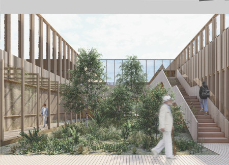 Charred Wooden Shingles and Cross-Laminated Timber Unite in A Sustainable Urban Habitat