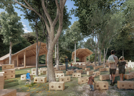 Acoustic Pavilion Crafted with Birch Plywood and Engaging Community Participation