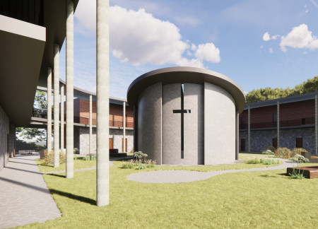 Charred Wooden Shingles and Cross-Laminated Timber Panels Define a Modern Community Hub  