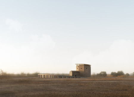 Charred Wooden Shingles and Structural Steel Define A Sustainable Community Hub  