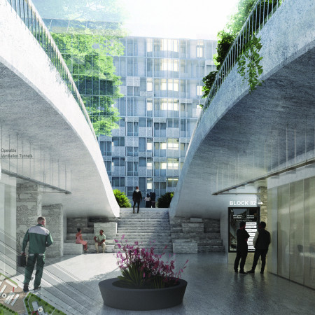 Charred Wooden Shingles and Cross-Laminated Timber Panels Shape a Versatile Community Hub  