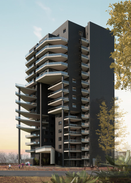 Charred Wooden Shingles and Cross-Laminated Timber Panels Define a Sustainable Community Space  