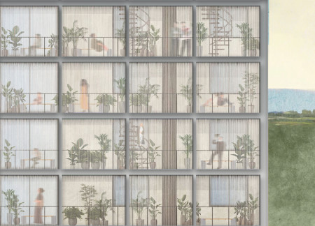 Charred Wooden Shingles and Cross-Laminated Timber Define a Multi-Purpose Community Space  