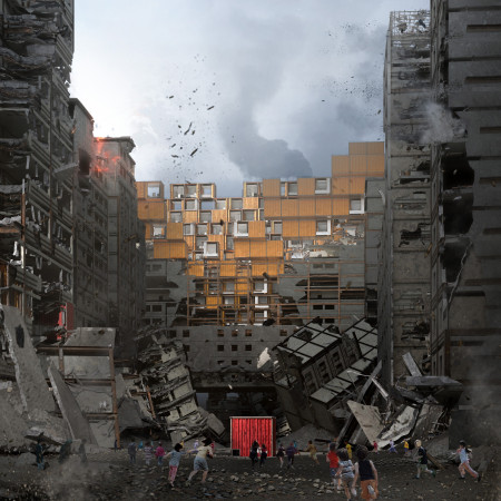 Charred Wooden Shingles and Cross-Laminated Timber Panels Shape Sustainable Urban Living