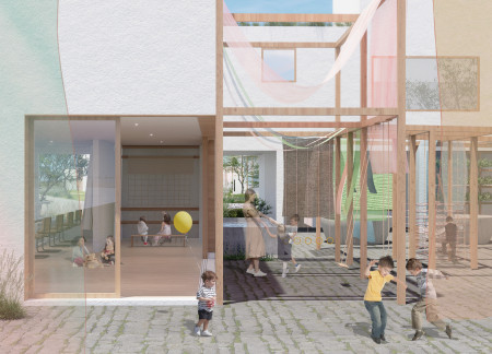 Charred Wooden Shingles and Expansive Glass Facades Elevate Sustainable Community Gathering Space