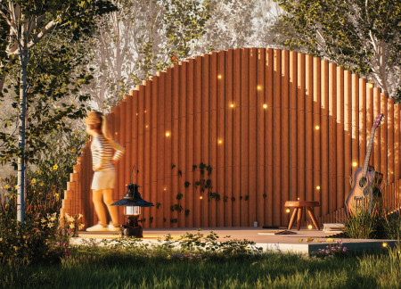 Cross-Laminated Timber Panels Define Versatile Spaces Within a Culturally Integrated Urban Hub  