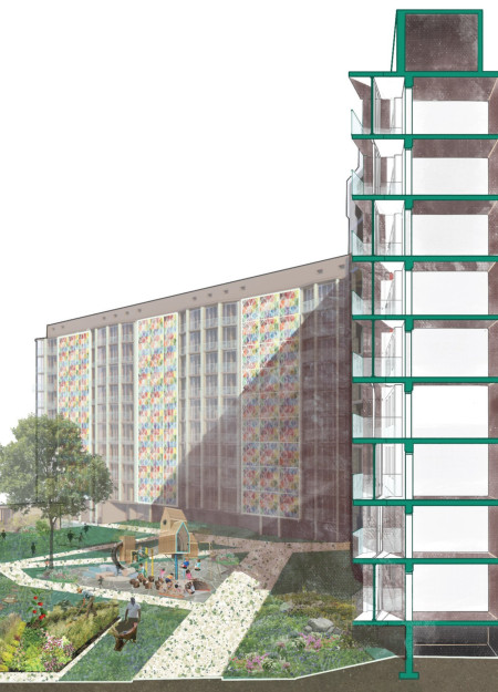 Charred Wooden Shingles and Cross-Laminated Timber Form a Versatile Community Hub