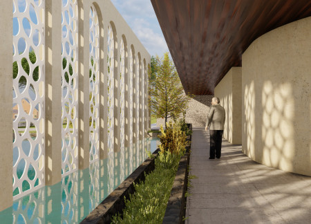 Cross-Laminated Timber Panels and Charred Shingles Define a Nature-Inspired Community Space  