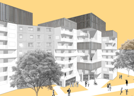 Charred Wooden Shingles and Cross-Laminated Timber Form a Community Hub Exploring Fabrication Techniques