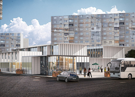 Charred Wooden Shingles and Cross-Laminated Timber Panels Create A Harmonious Community Space  