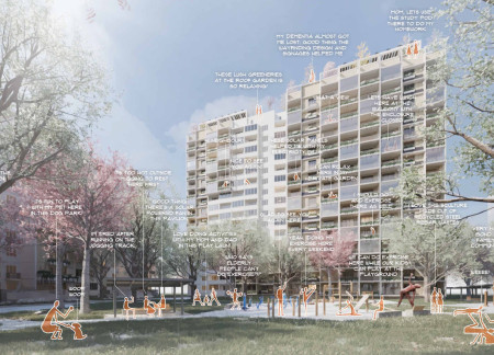 Charred Wooden Shingles and Cross-Laminated Timber Create a Multifunctional Urban Oasis