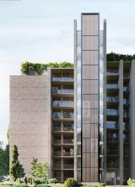 Charred Wooden Shingles and Cross-Laminated Timber Define a Sustainable Community Hub  