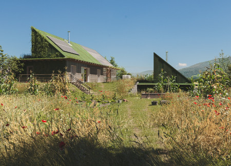 Charred Wooden Shingles and Cross-Laminated Timber Define a Multifunctional Community Hub  