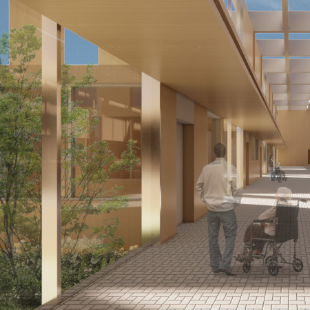 Charred Wood Shingles and Cross-Laminated Timber Panels Define an Eco-Friendly Community Hub  