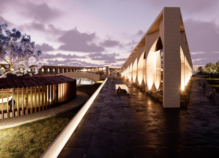 Charred Wooden Shingles and Expansive Glass Create a Vibrant Arts Community Center  