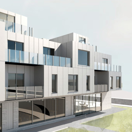 Charred Wooden Shingles and Cross-Laminated Timber Panels Create Eco-Friendly Urban Habitat
