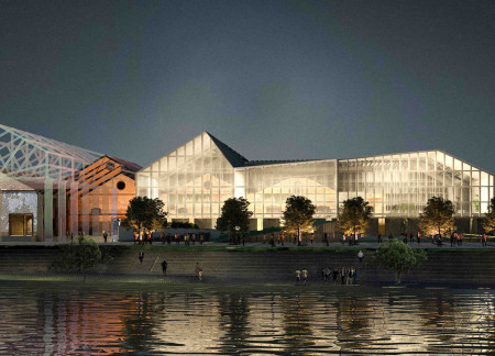 Charred Wooden Shingles and Natural Light Transforming Community Spaces into Gathering Hubs