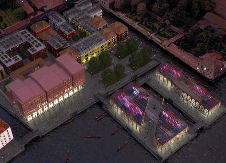 Charred Wooden Shingles and Natural Ventilation Define a Sustainable Community Hub  