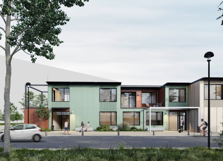 Modular Community Spaces Featuring Corrugated Facades and Enhanced Thermal Insulation  
