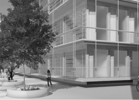 Charred Wooden Shingles and Cross-Laminated Timber Create a Seamless Indoor-Outdoor Community Space