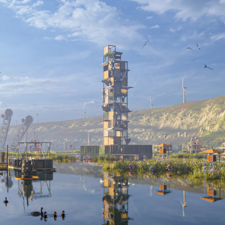 Charred Wooden Shingles and Cross-Laminated Timber Panels Define a Sustainable Community Home  