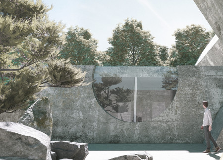 Charred Wooden Shingles and Cross-Laminated Timber Panels Create a Sustainable Community Space  