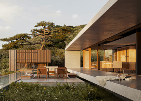 Charred Wooden Shingles and Cross-Laminated Timber Panels Shape A Sustainable Community Hub