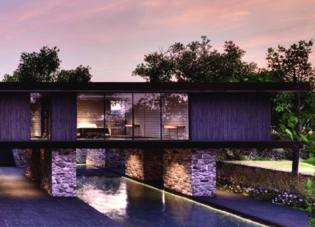 Charred Wooden Shingles and Green Roofs Enhance Community Interaction in Sustainable Gathering Space