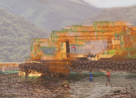 Gabion Structures and Local Artisanal Crafts in a Multi-Functional Public Space  